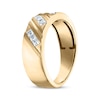 Thumbnail Image 2 of Now + Forever Men's Diamond Diagonal Wedding Band 1/2 ct tw 10K Yellow Gold
