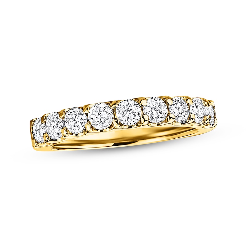 Main Image 1 of Now + Forever Diamond Anniversary Band 1/2 ct tw Round-cut 14K Yellow Gold