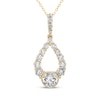 Thumbnail Image 1 of Milestones Diamond Teardrop Necklace 2 ct tw 10K Yellow Gold 18&quot;