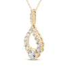 Thumbnail Image 2 of Milestones Diamond Teardrop Necklace 2 ct tw 10K Yellow Gold 18&quot;