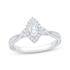Thumbnail Image 1 of Now + Forever Marquise-Cut Diamond Halo Engagement Ring 5/8 ct tw 14K White Gold