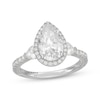 Thumbnail Image 1 of Neil Lane Artistry Pear-Shaped Lab-Grown Diamond Halo Engagement Ring 2-7/8 ct tw 14K White Gold