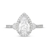 Thumbnail Image 3 of Neil Lane Artistry Pear-Shaped Lab-Grown Diamond Halo Engagement Ring 2-7/8 ct tw 14K White Gold