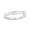 Thumbnail Image 1 of Now + Forever Diamond Two-Row Anniversary Ring 1/4 ct tw 10K White Gold