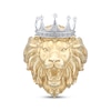 Thumbnail Image 3 of Men's Lion with Crown Ring 10K Yellow Gold