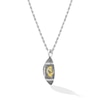 Thumbnail Image 3 of True Fans Los Angeles Rams 1/20 CT. T.W. Diamond Vertical Football Necklace in Sterling Silver