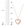 Thumbnail Image 7 of Diamond "Abuela" Heart Necklace 1/6 ct tw 10K Rose Gold 18"
