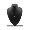 Thumbnail Image 5 of Multi-Diamond Heart Halo Necklace 1/6 ct tw 10K Rose Gold 18"