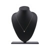 Thumbnail Image 6 of Multi-Diamond Heart Halo Necklace 1/6 ct tw 10K Rose Gold 18"