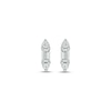 Thumbnail Image 2 of Baguette & Round-Cut Diamond Mini Stud Earrings 1/15 ct tw 10K Yellow Gold