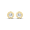 Thumbnail Image 2 of STUDIO BY KAY Lab-Grown Diamonds Round-Cut Solitaire Stud Earrings 3/4 ct tw 24K Yellow Gold-Plated Sterling Silver (F/SI2)