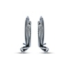 Thumbnail Image 2 of Men's Crossover Snake Hoop Earrings Stainless Steel