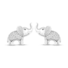 Thumbnail Image 2 of Disney Treasures The Lion King Elephant Stud Earrings 1/6 ct tw Sterling Silver