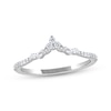 Thumbnail Image 1 of Now + Forever Diamond Contour Anniversary Ring 1/5 ct tw 14K White Gold