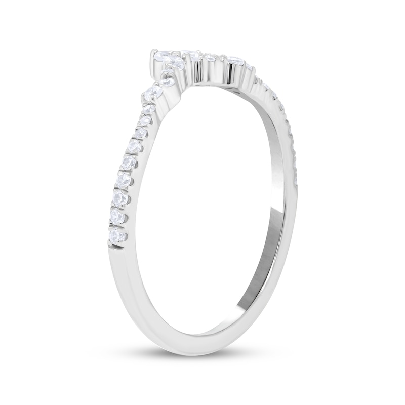 Main Image 2 of Now + Forever Diamond Contour Anniversary Ring 1/5 ct tw 14K White Gold