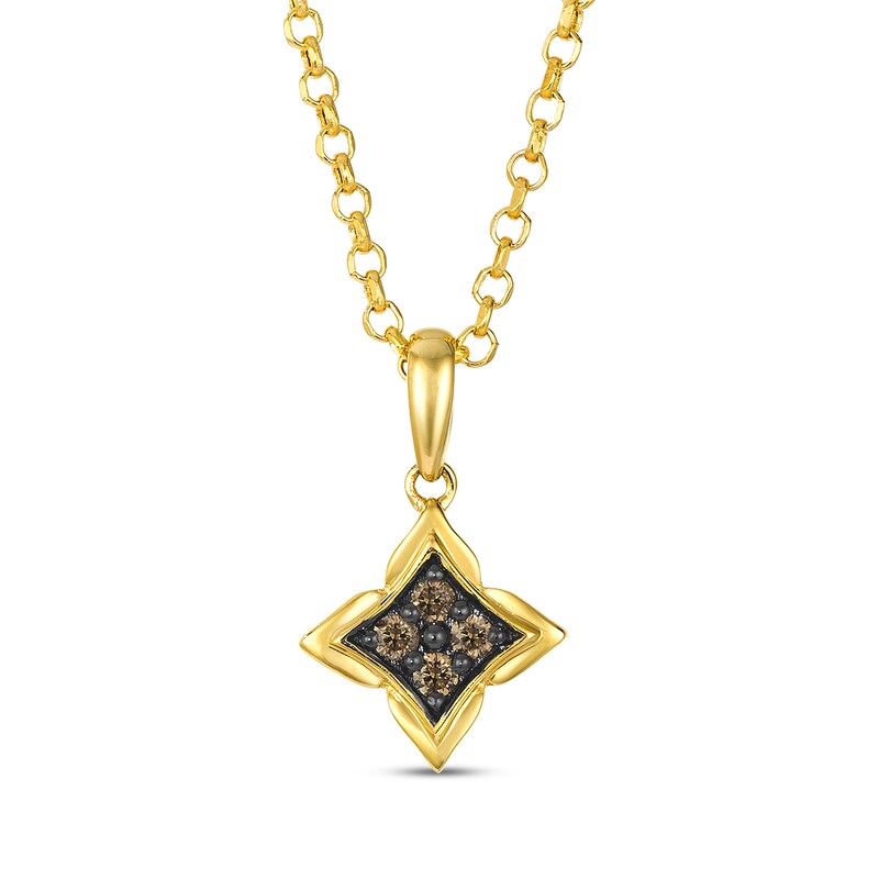 Main Image 1 of Le Vian Diamond Necklace 1/15 ct tw 14K Honey Gold 19"