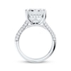Thumbnail Image 3 of Now + Forever Lab-Grown Diamonds Emerald-Cut Hidden Halo Engagement Ring 8-5/8 ct tw 14K White Gold