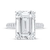 Thumbnail Image 4 of Now + Forever Lab-Grown Diamonds Emerald-Cut Hidden Halo Engagement Ring 8-5/8 ct tw 14K White Gold
