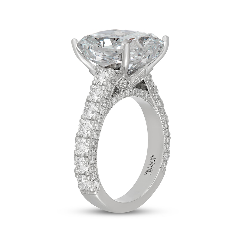 Main Image 2 of Neil Lane Artistry Cushion-Cut Lab-Grown Diamond Engagement Ring 12 ct tw 14K White Gold