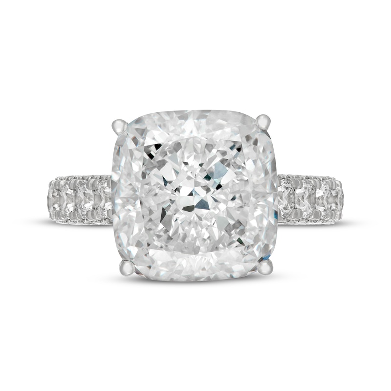 Main Image 3 of Neil Lane Artistry Cushion-Cut Lab-Grown Diamond Engagement Ring 12 ct tw 14K White Gold