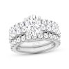 Thumbnail Image 1 of Now + Forever Lab-Grown Diamonds Oval-Cut Bridal Set 5 ct tw 14K White Gold