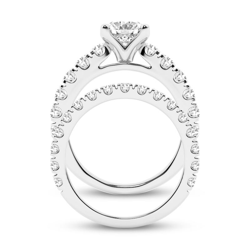 Main Image 3 of Now + Forever Lab-Grown Diamonds Oval-Cut Bridal Set 5 ct tw 14K White Gold