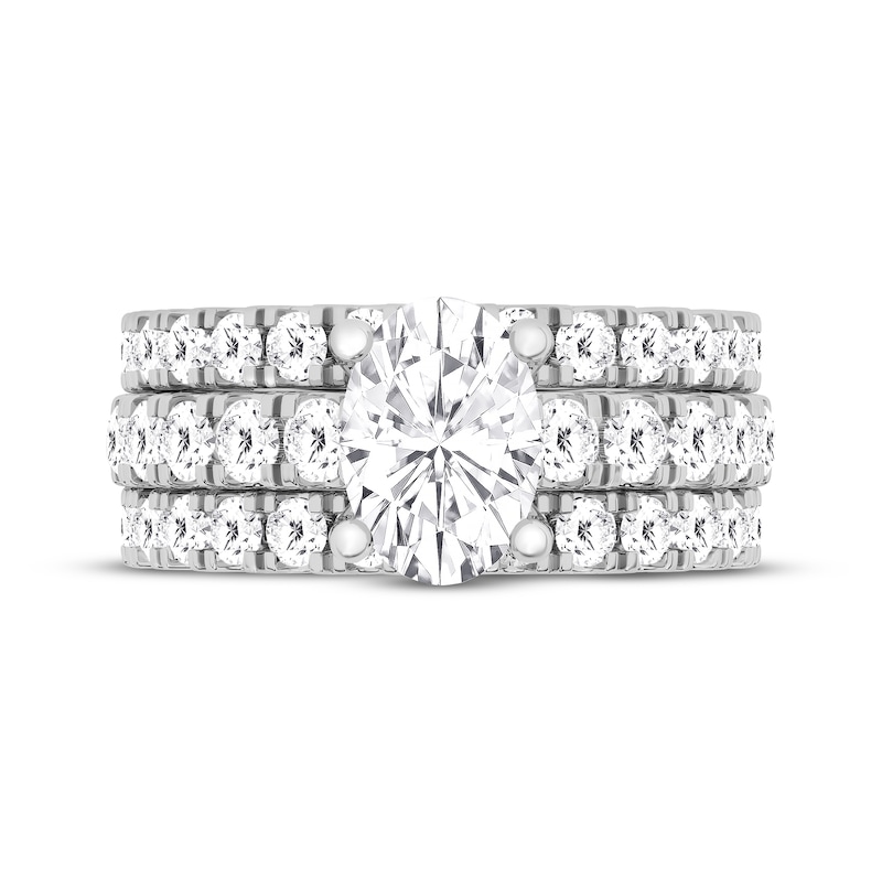 Main Image 4 of Now + Forever Lab-Grown Diamonds Oval-Cut Bridal Set 5 ct tw 14K White Gold