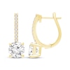 Thumbnail Image 1 of KAY Lab-Grown Diamonds Hoop Drop Earrings 2 ct tw 14K Yellow Gold (F/VS2)