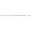 Thumbnail Image 4 of STUDIO BY KAY Emerald-Cut Pink Lab-Created Sapphire Solitaire Paperclip Chain Bracelet 24K Yellow Gold Vermeil Sterling Silver 7.25"