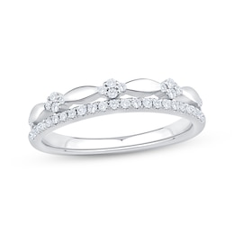 Now + Forever Diamond Anniversary Ring 1/4 ct tw 10K White Gold