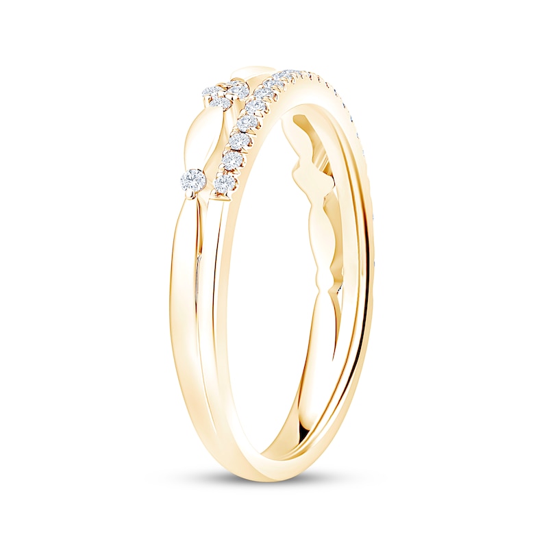 Main Image 2 of Now + Forever Diamond Anniversary Ring 1/4 ct tw 10K Yellow Gold