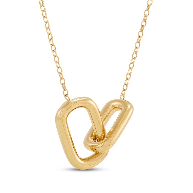 Main Image 3 of STUDIO BY KAY Link Necklace 24K Yellow Gold Vermeil Sterling Silver 18"
