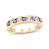 Thumbnail Image 1 of Now + Forever Amethyst & Diamond Anniversary Ring 1/4 ct tw 10K Yellow Gold