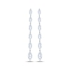 Thumbnail Image 2 of KAY Lab-Grown Diamonds Marquise-Cut Graduated Drop Earrings 3 ct tw 10K White Gold