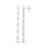 Thumbnail Image 3 of KAY Lab-Grown Diamonds Marquise-Cut Graduated Drop Earrings 3 ct tw 10K White Gold