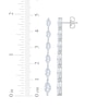 Thumbnail Image 4 of KAY Lab-Grown Diamonds Marquise-Cut Graduated Drop Earrings 3 ct tw 10K White Gold