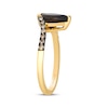 Thumbnail Image 2 of Le Vian Pear-Shaped Chocolate Quartz Ring 1/6 ct tw Diamonds 14K Honey Gold