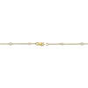 Thumbnail Image 3 of Desert Diamonds Bezel-Set Station Necklace 1/3 ct tw 10K Yellow Gold 7"