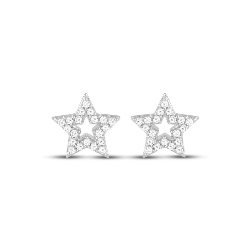 Main Image 2 of KAY Lab-Grown Diamonds Star Stud Earrings 1/5 ct tw Sterling Silver