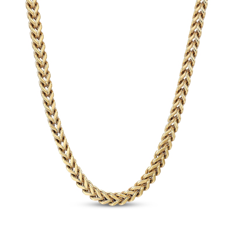Main Image 1 of 6mm Foxtail Chain Necklace Yellow Ion-Plated Stainless Steel 26"