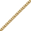 Thumbnail Image 2 of 6mm Foxtail Chain Necklace Yellow Ion-Plated Stainless Steel 26"