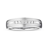 Thumbnail Image 4 of Now + Forever Men's Diamond Milgrain Wedding Ring 1/10 ct tw 10K White Gold
