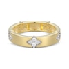 Thumbnail Image 3 of STUDIO BY KAY Lab-Grown Diamond Clover Station Ring 1/3 ct tw 24K Yellow Gold Vermeil Sterling Silver