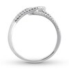 Diamond Loop Ring 1/3 Carat tw Sterling Silver