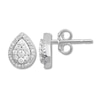 Thumbnail Image 0 of Diamond Teardrop Earrings 1/4 ct tw Round-cut 10K White Gold