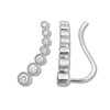 Diamond Climber Earrings 1/4 Carat tw Sterling Silver