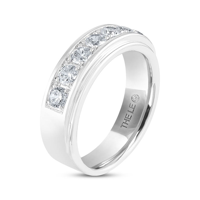 Main Image 2 of Men's THE LEO Diamond Band 1 ct tw 14K White Gold