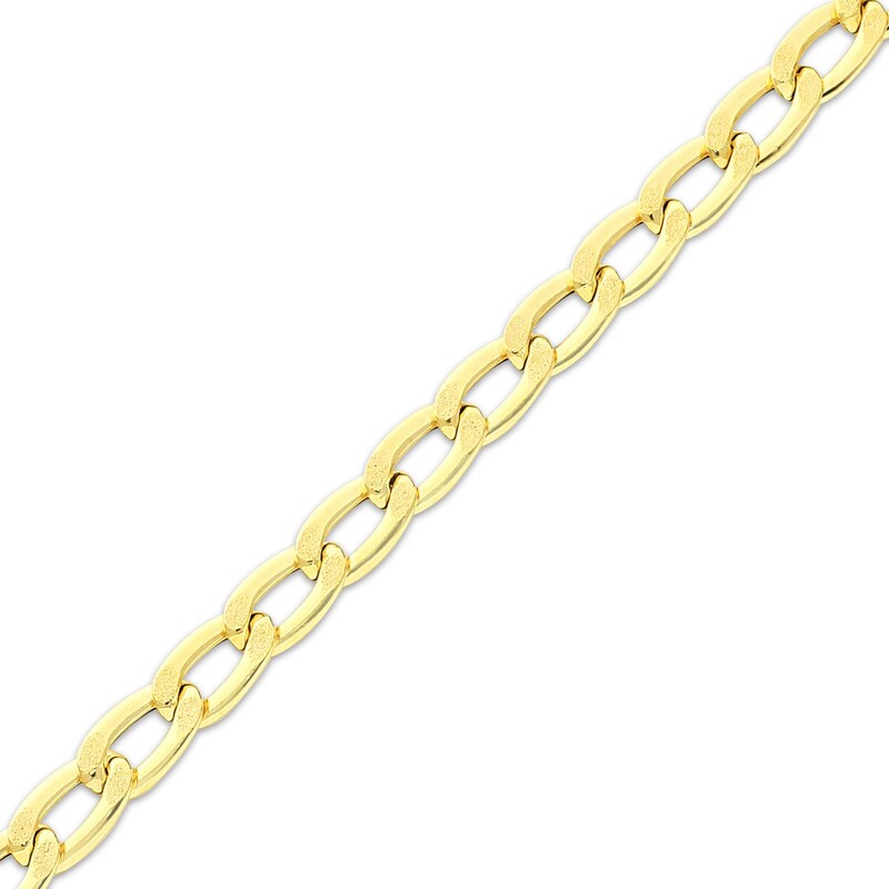 Hollow Link Chain Necklace 7.7mm 10K Yellow Gold 16” + 2” Kay