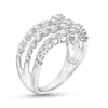 Thumbnail Image 2 of KAY Lab-Grown Diamonds Three Row Chevron Ring 1 ct tw 14K White Gold