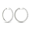 Thumbnail Image 4 of KAY Lab-Grown Diamonds Hoop Earrings 2 ct tw 14K White Gold